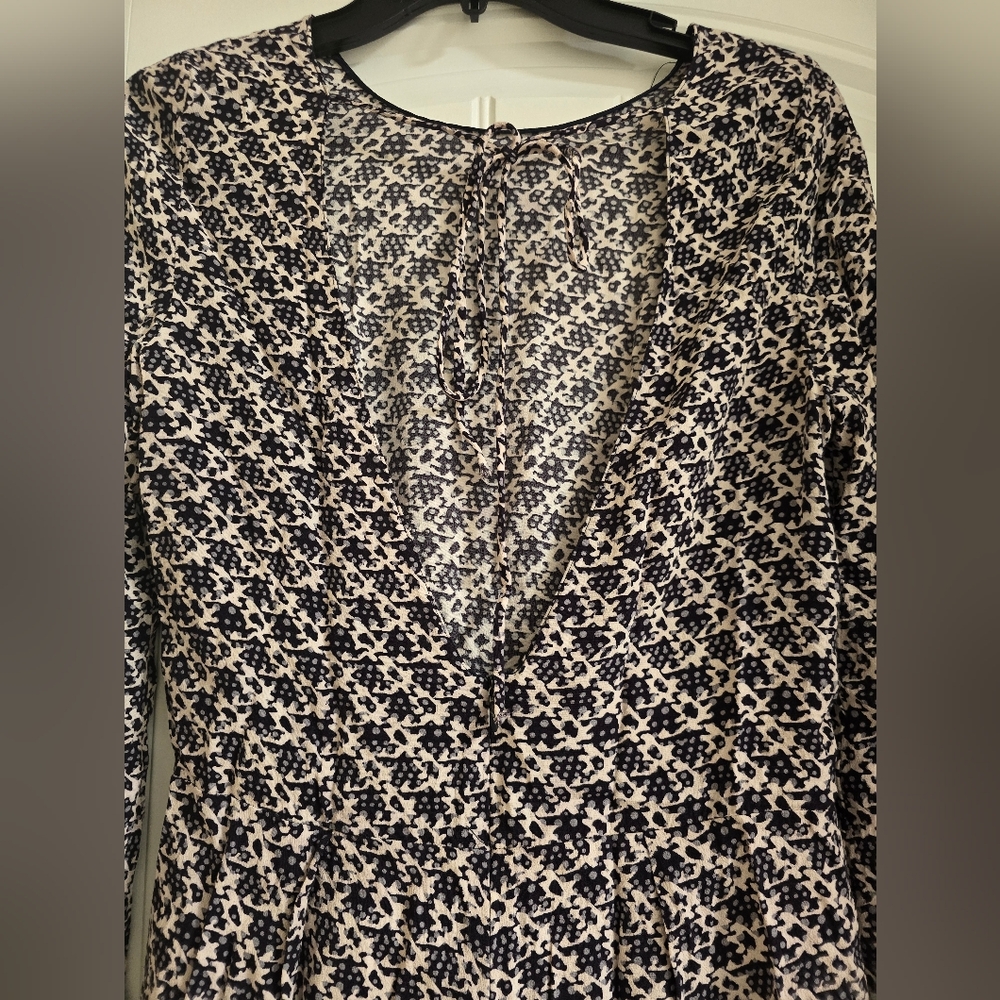 🌟7/25$ ZARA WOMAN  Bell Sleeve Open Back Romper - Picture 9 of 10